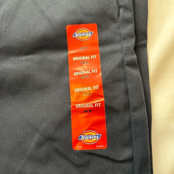 Dickies Original 874 Work Pants Navy Blue Wear Skater Flat Front Men’s 46X30 NWT - Picture 3 of 6